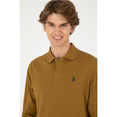 Erkek Açık Haki Basic Sweatshirt