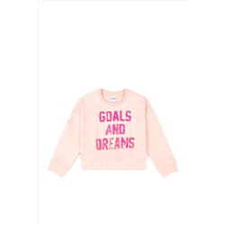 Kız Çocuk Toz Pembe Sweatshirt