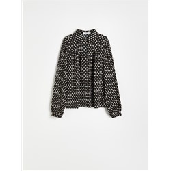 Gemusterte Bluse