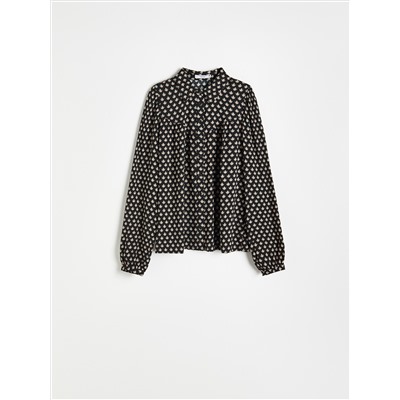 Gemusterte Bluse