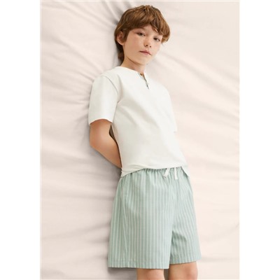Pijama corto rayas -  Niño | MANGO OUTLET España
