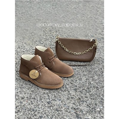 AB.Z. 3612/2 Vison С ДВОЙНЫМИ ШНУРКАМИ+AB.Z · Pelle · 21-35 (350) АКЦИЯ