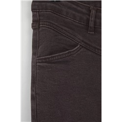Kahverengi Yüksek Bel Comfort Dikiş Detaylı İspanyol Paça Flare Fit Jeans TBBSS24CJ00003