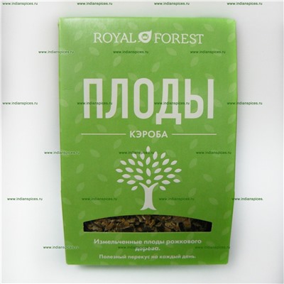 Измельченные плоды рожкового дерева