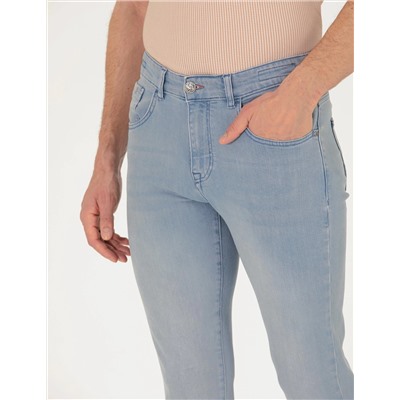Açık Mavi Slim Fit Jean Pantolon