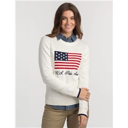 FLAG CREW NECK SWEATER