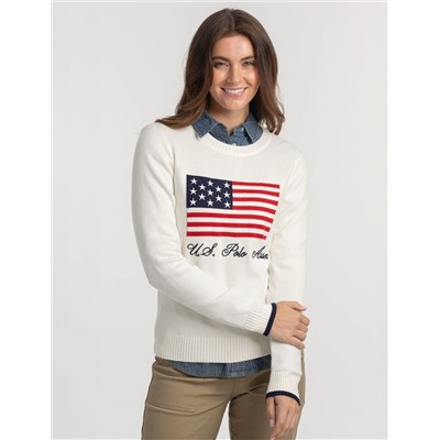 FLAG CREW NECK SWEATER