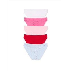 Victoria's Secret 5-Pack Stretch Cotton Bikini Panties