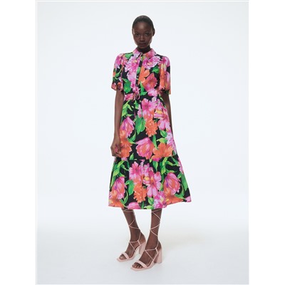 EcoVero™ Gemusterte Bluse
