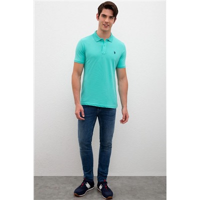 Erkek Mint Basic Polo Yaka Tişört