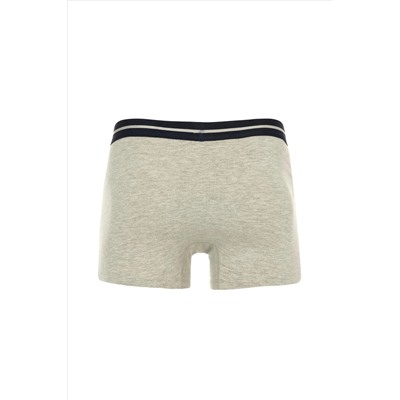 Erkek Gri Melanj 3'lü Boxer