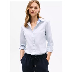Regular Fit Solid Stretch Oxford Shirt