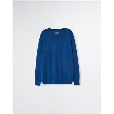 Knitted Jumper, Men, Blue