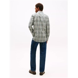 Slim Fit Plaid Print All-Day Shirt