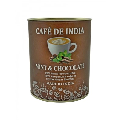 BHARAT BAZAAR Natural Instant Flavoured coffee Mint&amp;Choco Кофе натуральный со вкусом мята и шоколад 100г