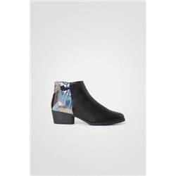 Botines patch denim