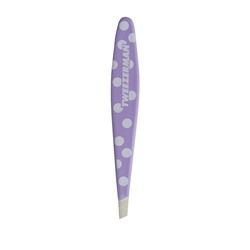 Tweezerman Lavender Polka Dot Mini Oval Slant Tweezer