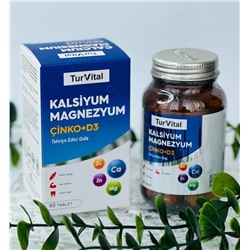 Calcium Magnesium +Cinko D3 60 tab TurVital