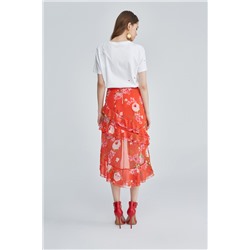 Camiseta Kilt Blanco y rojo