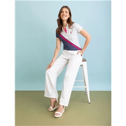 DITSY DIAGONAL COLORBLOCK POLO SHIRT (Classic Navy)