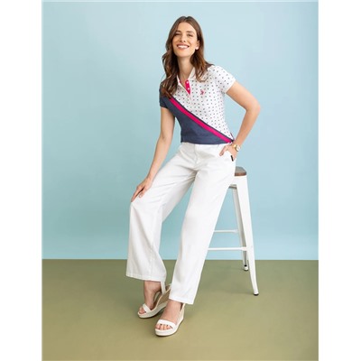 DITSY DIAGONAL COLORBLOCK POLO SHIRT (Classic Navy)