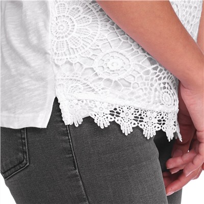Damen T-Shirt mit Spitze
