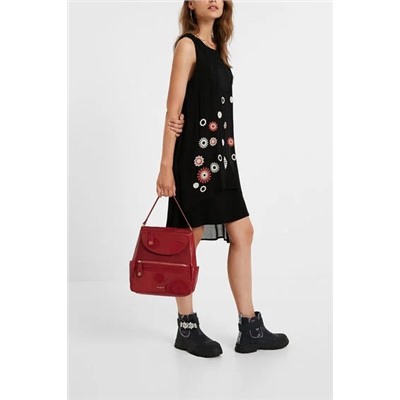 Vestido flecos sin mangas