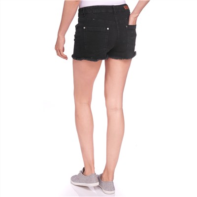 Damen Jeansshorts mit Fransen