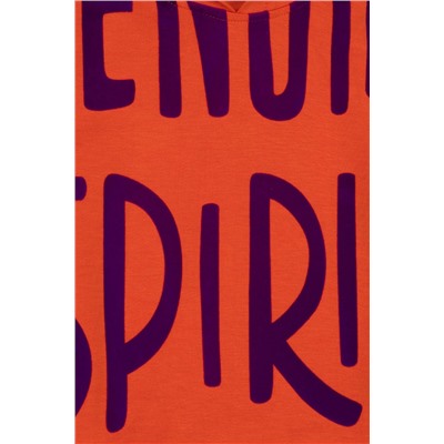 Kız Çocuk Turuncu Kapüşonlu Sweatshirt