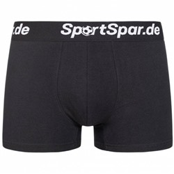 SportSpar  Sportspar.de Herren "Sparbuchse" Boxershorts schwarz-weiß