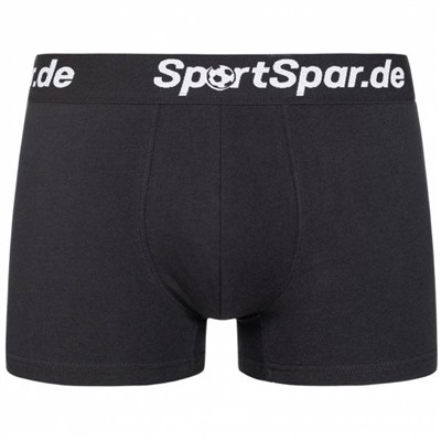 SportSpar  Sportspar.de Herren "Sparbuchse" Boxershorts schwarz-weiß