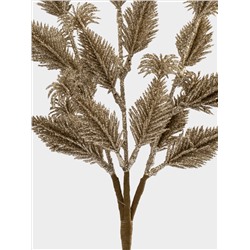 Ветка декоративная, 30 см, пластик/бумага, шампань, Пушистая ветка, Interior gold