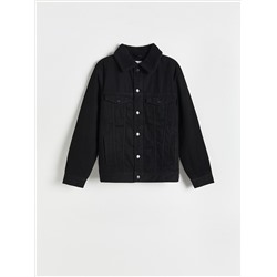 Sherpajacke aus Denim