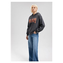 MaviLogo Baskılı Kapüşonlu Gri Sweatshirt 1600361-80106