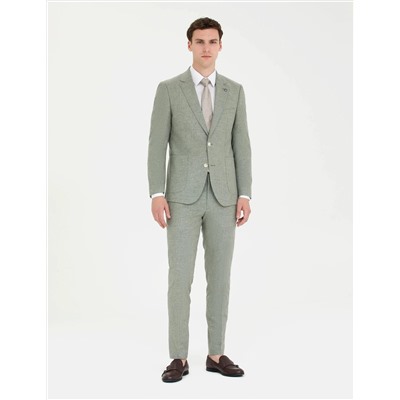 Açık Yeşil Ekstra Slim Fit Takım Elbise
