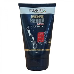 PATANJALI Men'S Beard Entice Face Wash Мужской гель для мытья лица и бороды 100г