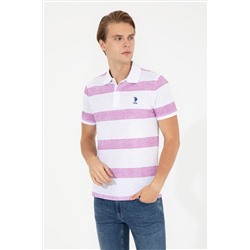 Erkek Menekşe Polo Yaka Tişört