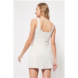 Vestido evasé Blanco