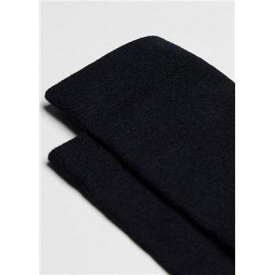 Lange Herrensocken mit Wolle und Baumwolle