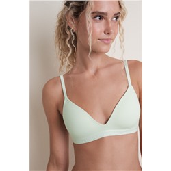 Sujetador triangular relleno fijo verde