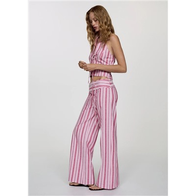 Top halter rayas