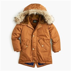 Boys' fishtail parka with eco-friendly Primaloft®