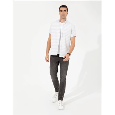 Haki Regular Fit Kısa Kollu Gömlek