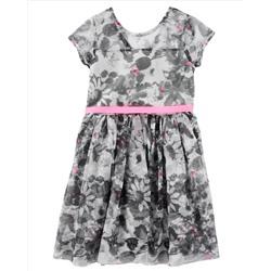 Printed Tulle Dress