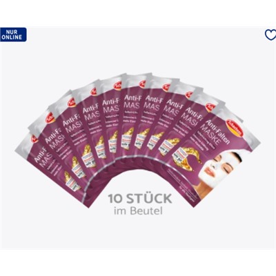Maske Anti- Falten 10er Beutel, 100 ml