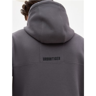 Стильное трикотажное худи BROMUS из хлопковой ткани с логотипом