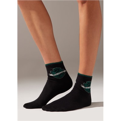 Kurze Socken Harry Potter mit Glitzer