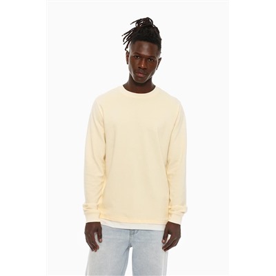 Ottoman T-shirt with a double hem