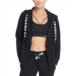 DKNY Sport Logo Terry Zip Hoodie