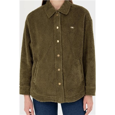Kadın Haki Sweatshirt